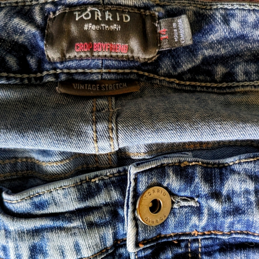 Torrid cropped jeans